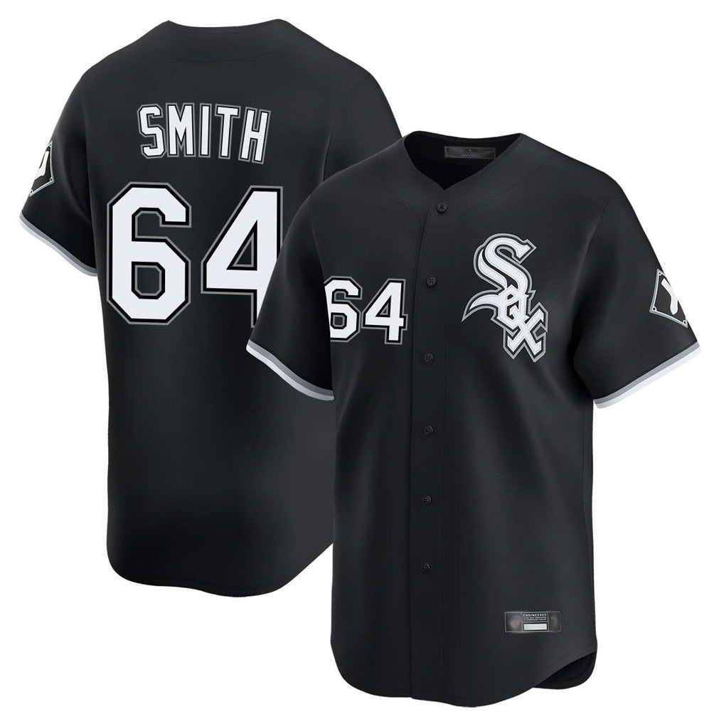 Chicago White Sox #64 Shane Smith Player Black Limited Home Stitched Baseball Jersey