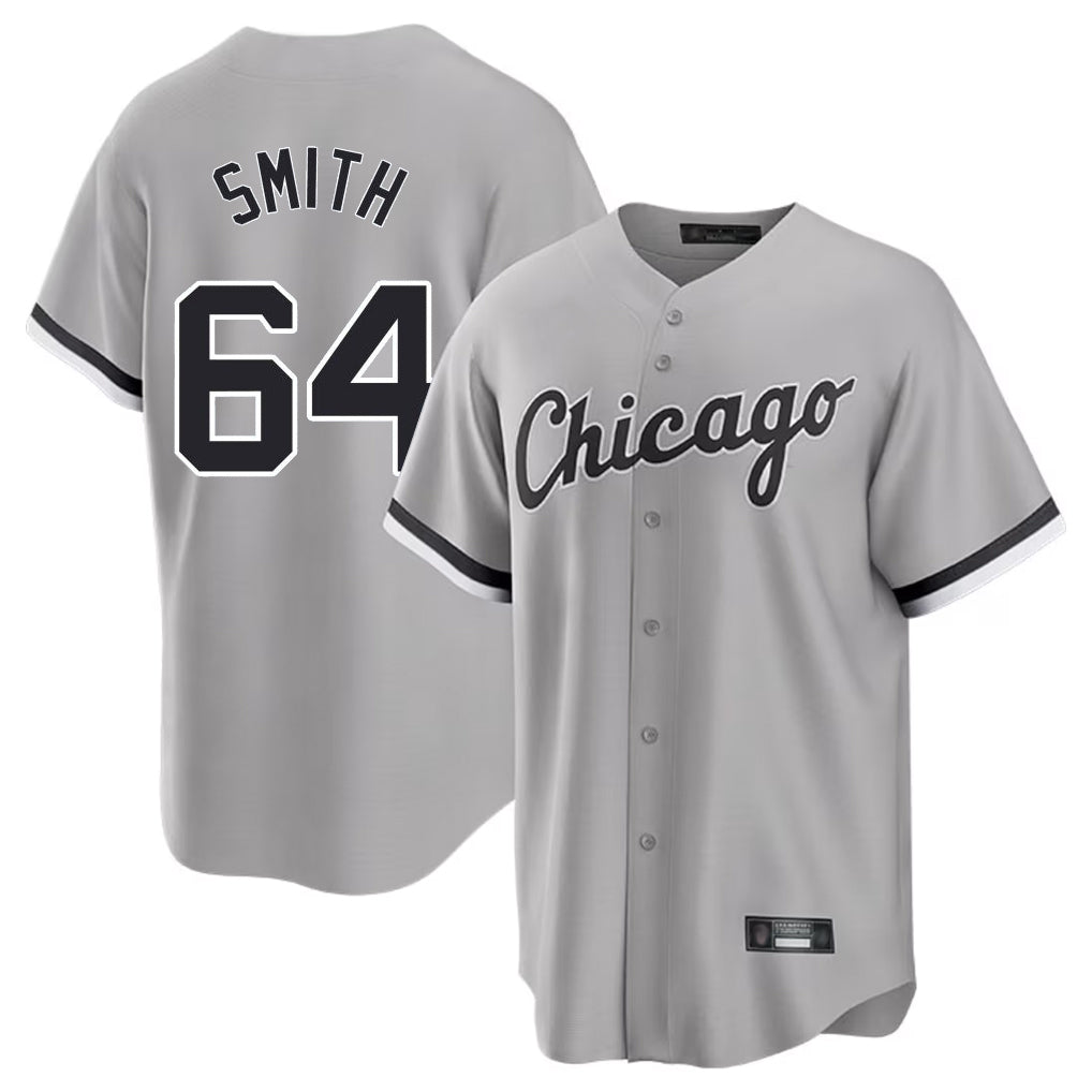 Chicago White Sox #64 Shane Smith Player Gray Home Game Stitched Baseball Jersey