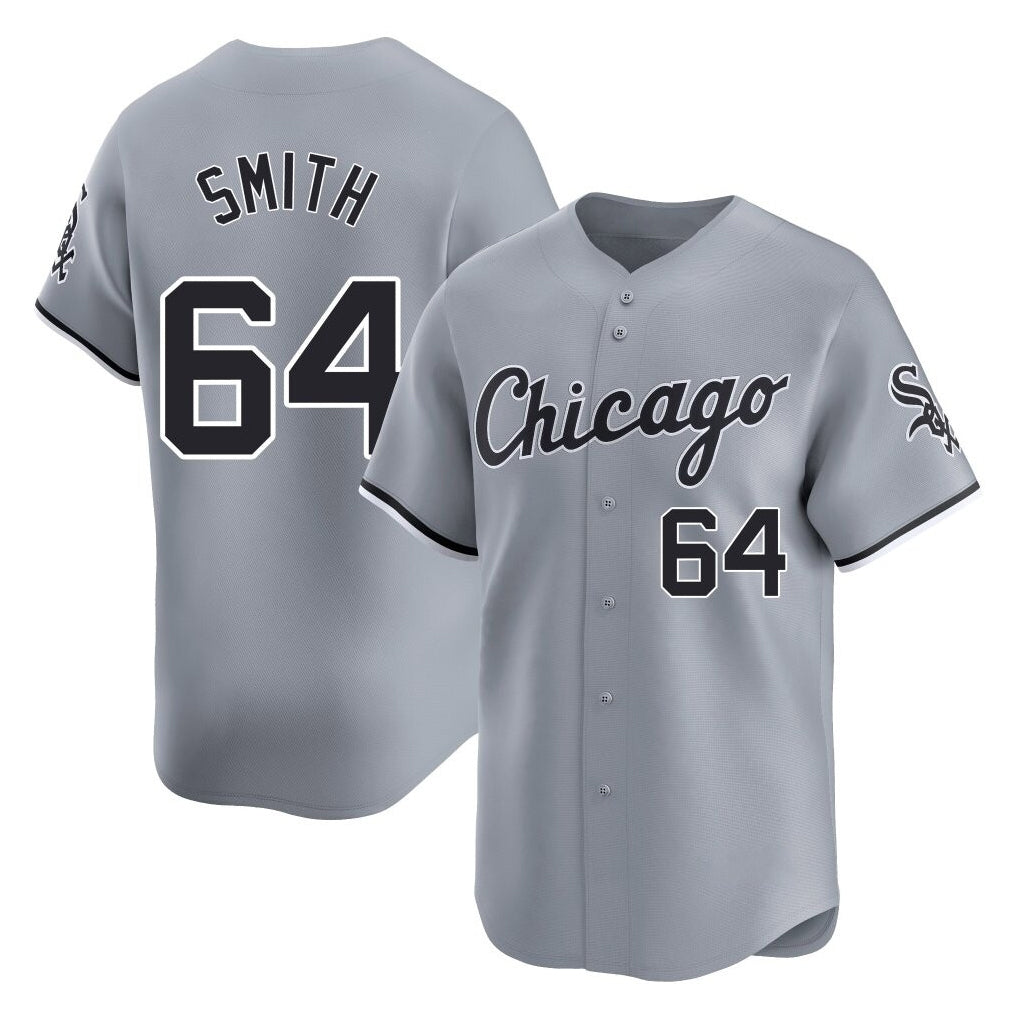 Chicago White Sox #64 Shane Smith Player Gray Road Limited Home Stitched Baseball Jersey