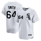 Chicago White Sox #64 Shane Smith Player White Stripe Limited Home Stitched Baseball Jersey