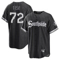 Chicago White Sox #72 Carlton Fisk Player Black City Connect Home Game Stitched Baseball Jersey