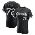 Chicago White Sox #72 Carlton Fisk Player Black City Connect Limited Elite Home Stitched Baseball Jersey