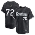 Chicago White Sox #72 Carlton Fisk Player Black City Connect Limited Home Stitched Baseball Jersey