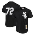 Chicago White Sox #72 Carlton Fisk Player Black Mitchell & Ness Cooperstown Collection Mesh Game Stitched Baseball Jersey
