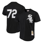 Chicago White Sox #72 Carlton Fisk Player Black Mitchell & Ness Cooperstown Collection Mesh Game Stitched Baseball Jersey