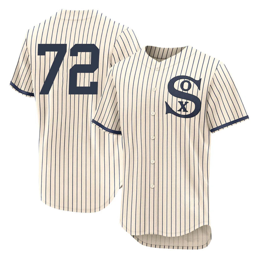 Chicago White Sox #72 Carlton Fisk Player Cream Field of Dreams Limited Elite Home Stitched Baseball Jersey