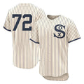Chicago White Sox #72 Carlton Fisk Player Cream Field of Dreams Limited Elite Home Stitched Baseball Jersey
