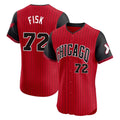 Chicago White Sox #72 Carlton Fisk Player Red City Connect Limited Elite Home Stitched Baseball Jersey