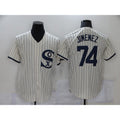 Chicago White Sox #74 Eloy Jimenez 2021 Cream Field of Dreams Name Cool Base Stitched Baseball Jersey