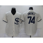 Chicago White Sox #74 Eloy Jimenez 2021 Cream Field of Dreams Name Cool Base Stitched Baseball Jersey