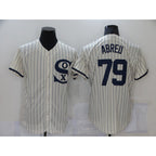 Chicago White Sox #79 Jose Abreu 2021 Cream Navy Field of Dreams Name Flex Base Stitched Baseball Jersey