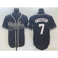 Chicago White Sox #7 Tim Anderson Black Cool Base Stitched Baseball Jersey