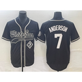 Chicago White Sox #7 Tim Anderson Black Cool Base Stitched Baseball Jersey