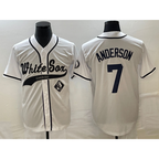 Chicago White Sox #7 Tim Anderson White Cool Base Stitched Baseball Jersey