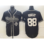 Chicago White Sox #88 Luis Robert Black Cool Base Stitched Baseball Jersey