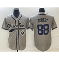 Chicago White Sox #88 Luis Robert Grey Cool Base Stitched Baseball Jersey