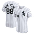 Chicago White Sox #88 Luis Robert Jr Player White Stripe Limited Elite Home Stitched Baseball Jersey