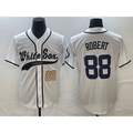 Chicago White Sox #88 Luis Robert Number White Cool Base Stitched Baseball Jersey