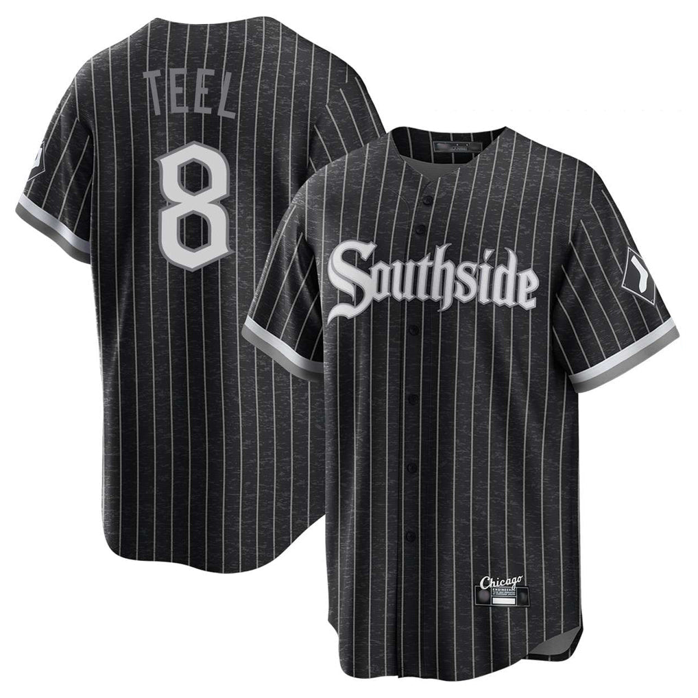 Chicago White Sox #8 Kyle Teel Player Black City Connect Home Game Stitched Baseball Jersey