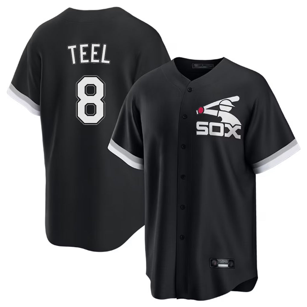 Chicago White Sox #8 Kyle Teel Player Black Spring Training Game Stitched Baseball Jersey