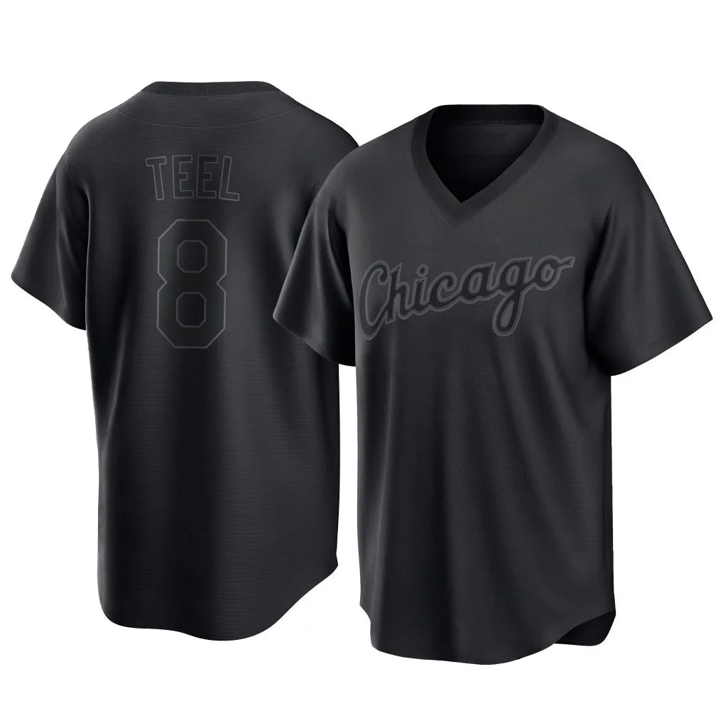 Chicago White Sox #8 Kyle Teel Player Black Home Game Stitched Baseball Jersey