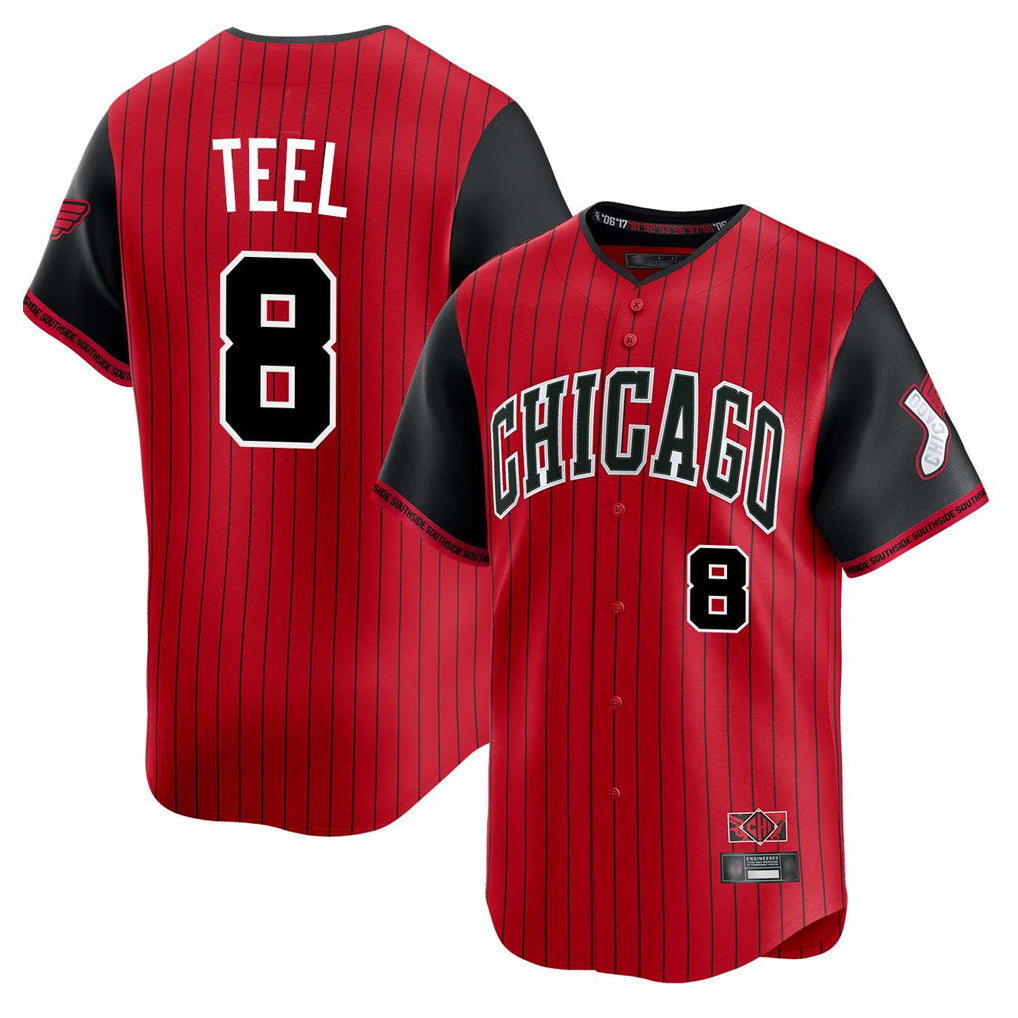 Chicago White Sox #8 Kyle Teel Player Red City Connect Limited Home Stitched Baseball Jersey