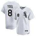 Chicago White Sox #8 Kyle Teel Player White Stripe Limited Home Stitched Baseball Jersey