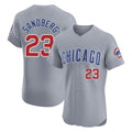 Chicago Cubs #23 Ryne Sandberg Player Gray Road Limited Elite Home Stitched Baseball Jersey