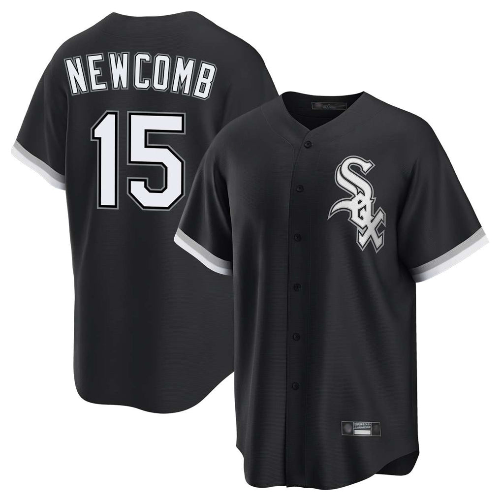 Chicago White Sox #15 Sean Newcomb Player Black Home Game Stitched Baseball Jersey