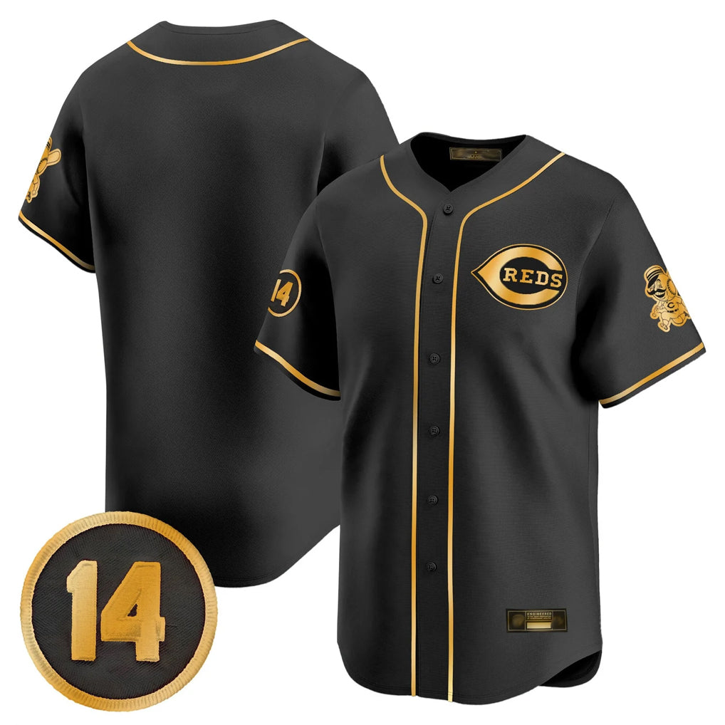 Cincinnati Reds Blank Player Black-Gold Vapor Premier Limited Home Stitched Baseball Jersey