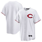 Cincinnati Reds Blank Player White Home Game Stitched Baseball Jersey