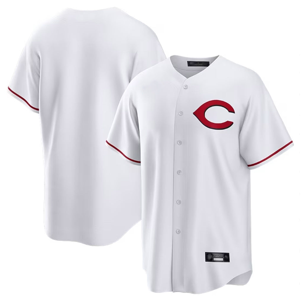 Cincinnati Reds Blank Player White Home Game Stitched Baseball Jersey