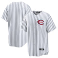 Cincinnati Reds Blank Player White Stripe Field of Dreams Game Home Stitched Baseball Jersey