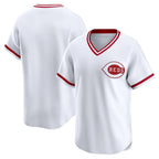 Cincinnati Reds White Throwback Cooperstown Collection Limited Baseball Jersey