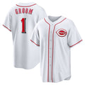 Cincinnati Reds White #1 Groom Home Replica Baseball Jersey