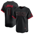 Cincinnati Reds #11 Barry Larkin Black City Connect Limited Player Baseball Jersey