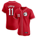 Cincinnati Reds #11 Barry Larkin Player Red Limited Elite Home Game Stitched Baseball Jersey