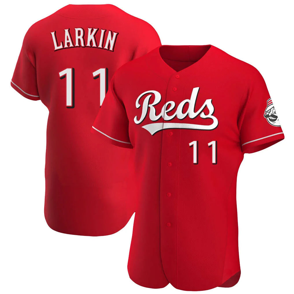 Cincinnati Reds #11 Barry Larkin Player Red Limited Elite Home Stitched Baseball Jersey