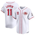 Cincinnati Reds #11 Barry Larkin Player White Home Limited Stitched Baseball Jersey