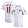 Cincinnati Reds #11 Barry Larkin Player White Limited Elite Home Stitched Baseball Jersey