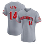 Cincinnati Reds #14 Pete Rose Player Gray Limited Elite Home Stitched Baseball Jersey