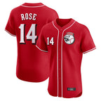 Cincinnati Reds #14 Pete Rose Player Red Limited Elite Home Game Stitched Baseball Jersey