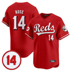 Cincinnati Reds #14 Pete Rose Player Red Vapor Premier Limited Home Stitched Baseball Jersey