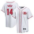 Cincinnati Reds #14 Pete Rose Player White Game Home Stitched Baseball Jersey