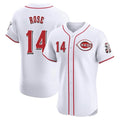 Cincinnati Reds #14 Pete Rose Player White Limited Elite Home Stitched Baseball Jersey