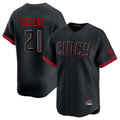 Cincinnati Reds #21 Hunter Greene Player Black City Connect Home Limited Stitched Baseball Jersey