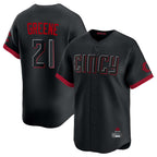 Cincinnati Reds #21 Hunter Greene Player Black City Connect Home Limited Stitched Baseball Jersey