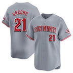 Cincinnati Reds #21 Hunter Greene Player Gray Home Limited Stitched Baseball Jersey