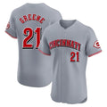 Cincinnati Reds #21 Hunter Greene Player Gray Limited Elite Home Stitched Baseball Jersey
