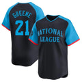 Cincinnati Reds #21 Hunter Greene Player Navy Limited National League All-Star Game Stitched Baseball Jersey